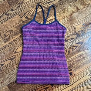 Lululemon Striped Purple Tank Top